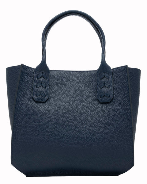 Elaine Turner- Mauney Satchel Bag- Navy Pebble - Edit by Elaine Turner