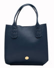 Elaine Turner- Mauney Satchel Bag- Navy Pebble - Edit by Elaine Turner