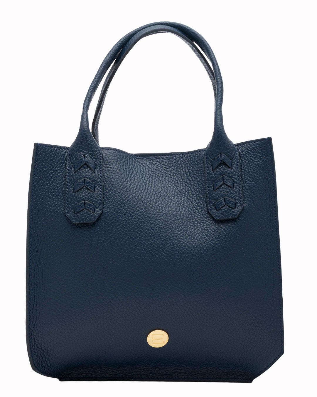 Elaine Turner- Mauney Satchel Bag- Navy Pebble - Edit by Elaine Turner