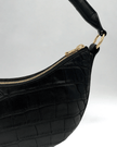 Elaine Turner- Sawyer Shoulder Bag- Black Croc - Edit by Elaine Turner