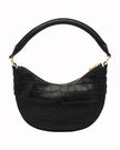 Elaine Turner- Sawyer Shoulder Bag- Black Croc - Edit by Elaine Turner