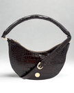 Elaine Turner- Sawyer Shoulder Bag- Chocolate Croc - Edit by Elaine Turner