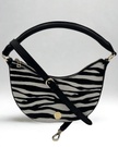 Elaine Turner- Sawyer Shoulder Bag- Zebra Haircalf - Edit by Elaine Turner