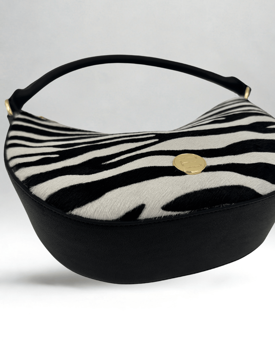 Elaine Turner- Sawyer Shoulder Bag- Zebra Haircalf - Edit by Elaine Turner