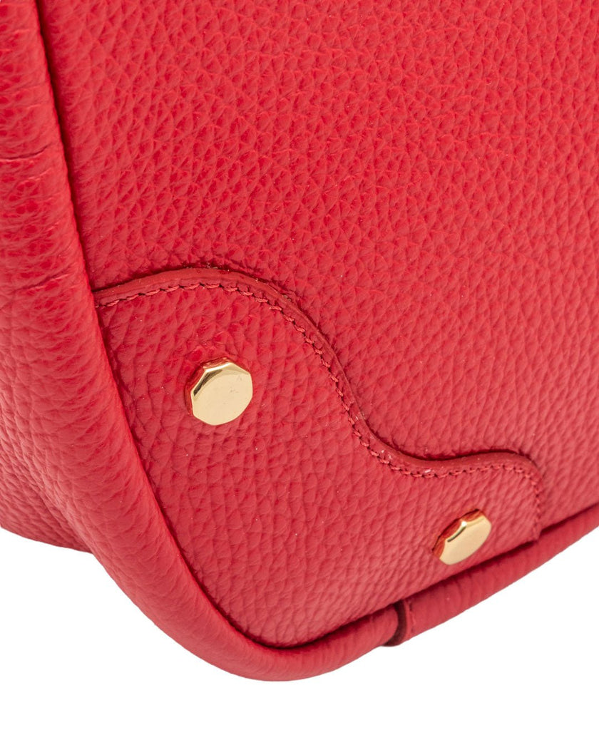 Elaine Turner- Tammy Tote- Solid Red Pebble Leather - Edit by Elaine Turner