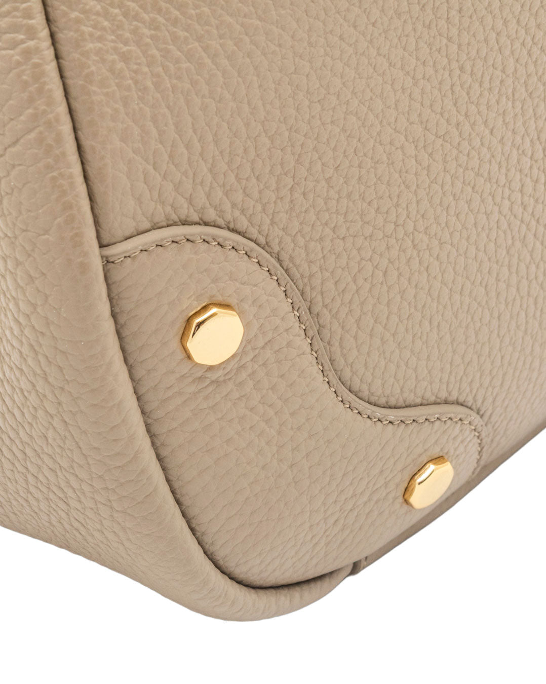 Elaine Turner- Tammy Tote- Solid Taupe Pebble Leather - Edit by Elaine Turner