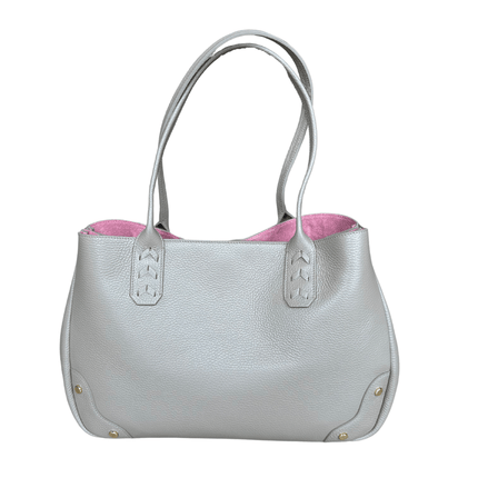 Elaine Turner- Tammy Tote- Solid Taupe Pebble Leather - Edit by Elaine Turner
