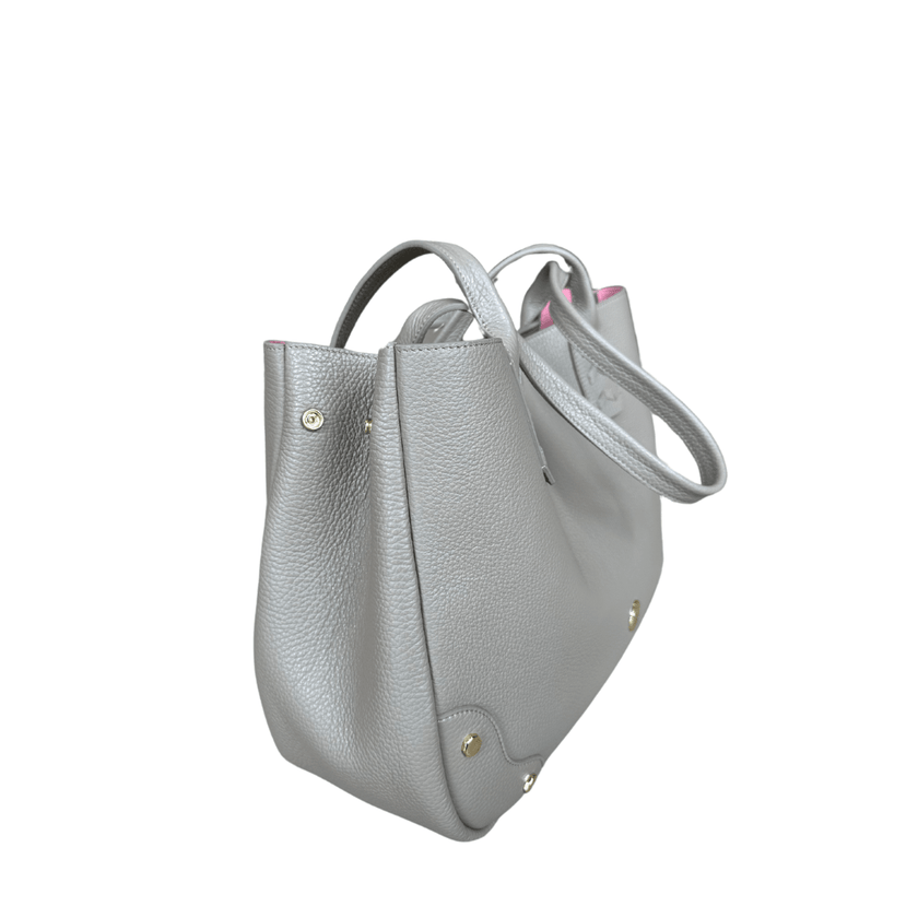 Elaine Turner- Tammy Tote- Solid Taupe Pebble Leather - Edit by Elaine Turner
