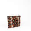 Elaine Turner- The Aerin Envelope Clutch - Orange Python - Edit by Elaine Turner