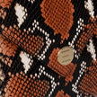 Elaine Turner- The Aerin Envelope Clutch - Orange Python - Edit by Elaine Turner