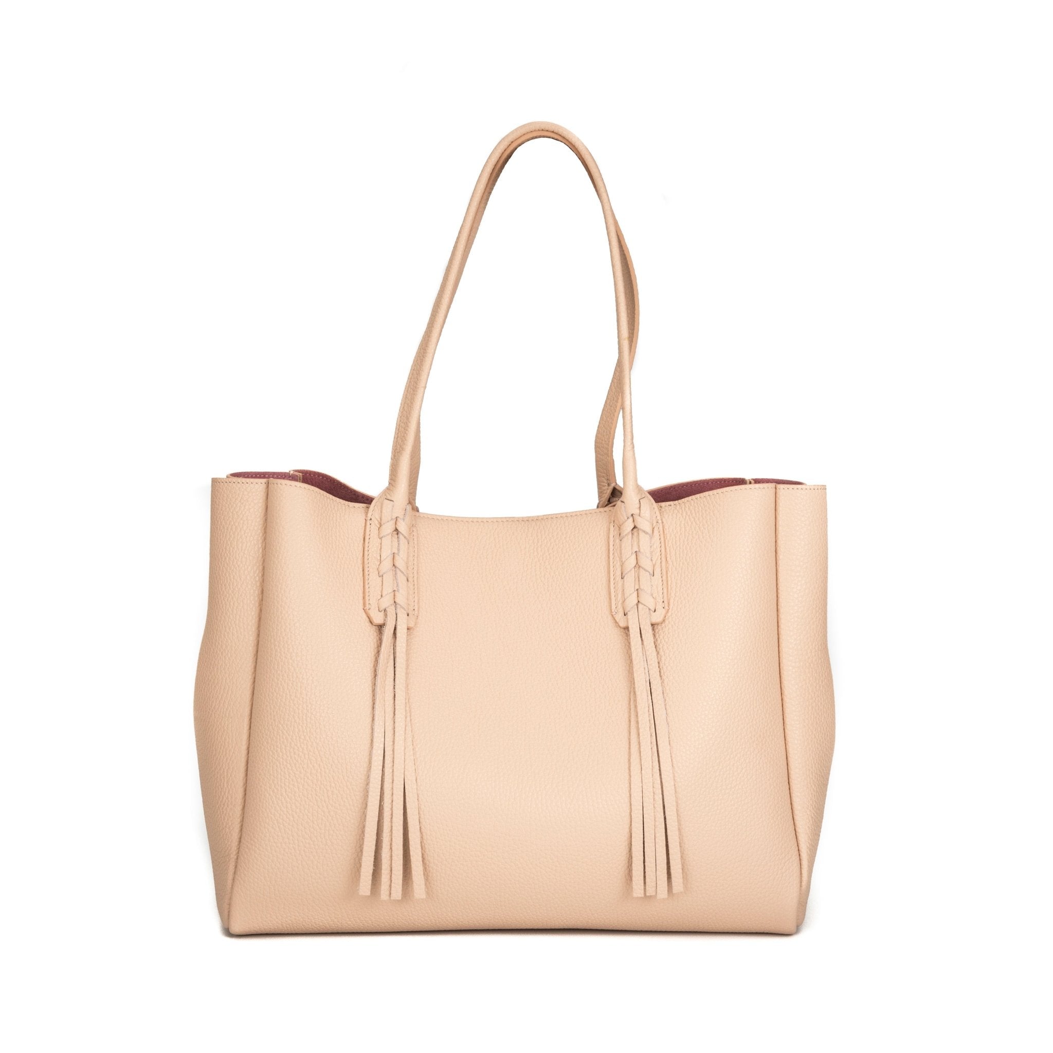 Elaine Turner- The Ali Tote- Nude Pebble Leather - Edit by Elaine Turner