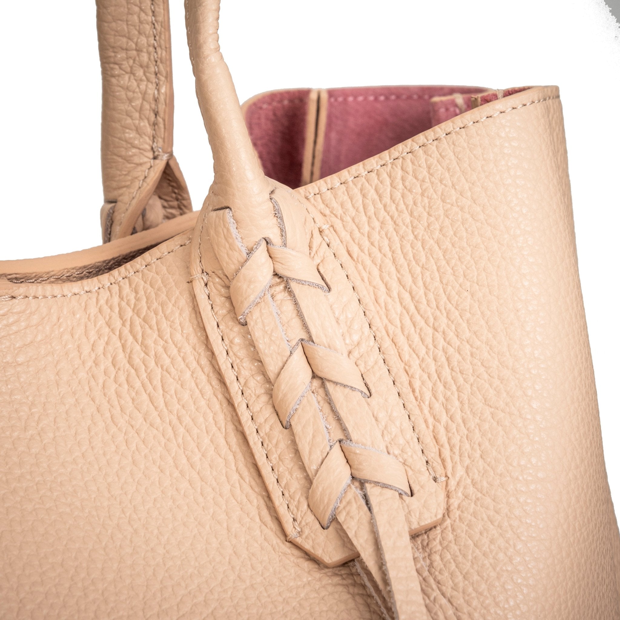 Elaine Turner- The Ali Tote- Nude Pebble Leather - Edit by Elaine Turner