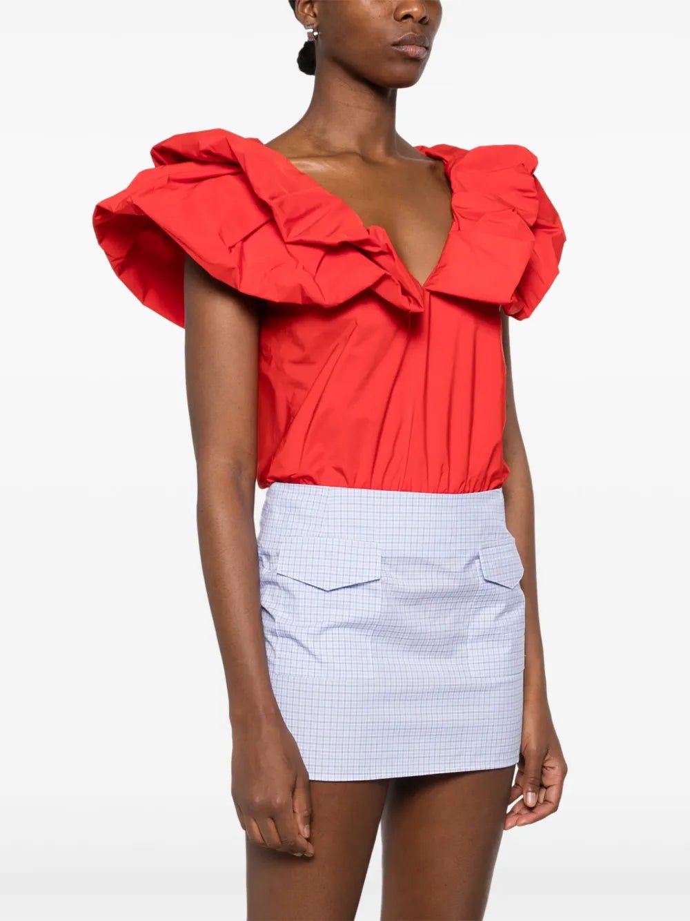 Essentiel Antwerp- Hillary Voluminous Ruffle Top - Edit by Elaine Turner
