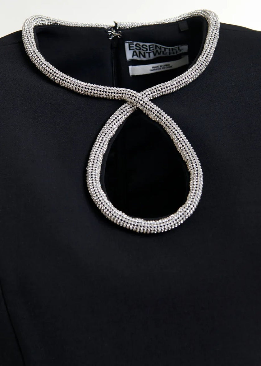 Essentiel Antwerp- Ijingle Rhinestone Mini Dress - Edit by Elaine Turner