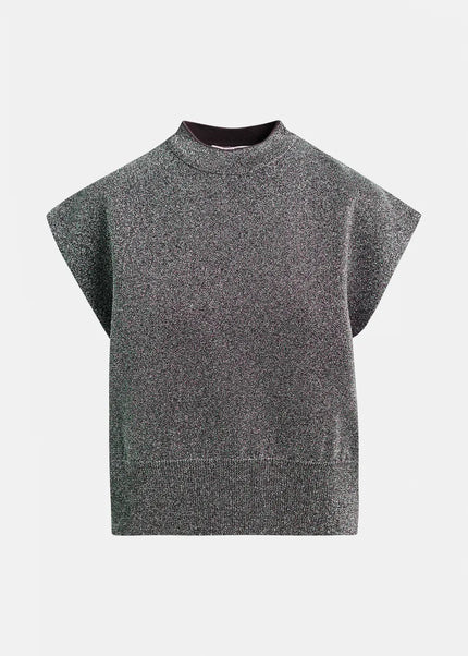 Essentiel Antwerp- Itdance Lurex Knitted Sweater - Edit by Elaine Turner