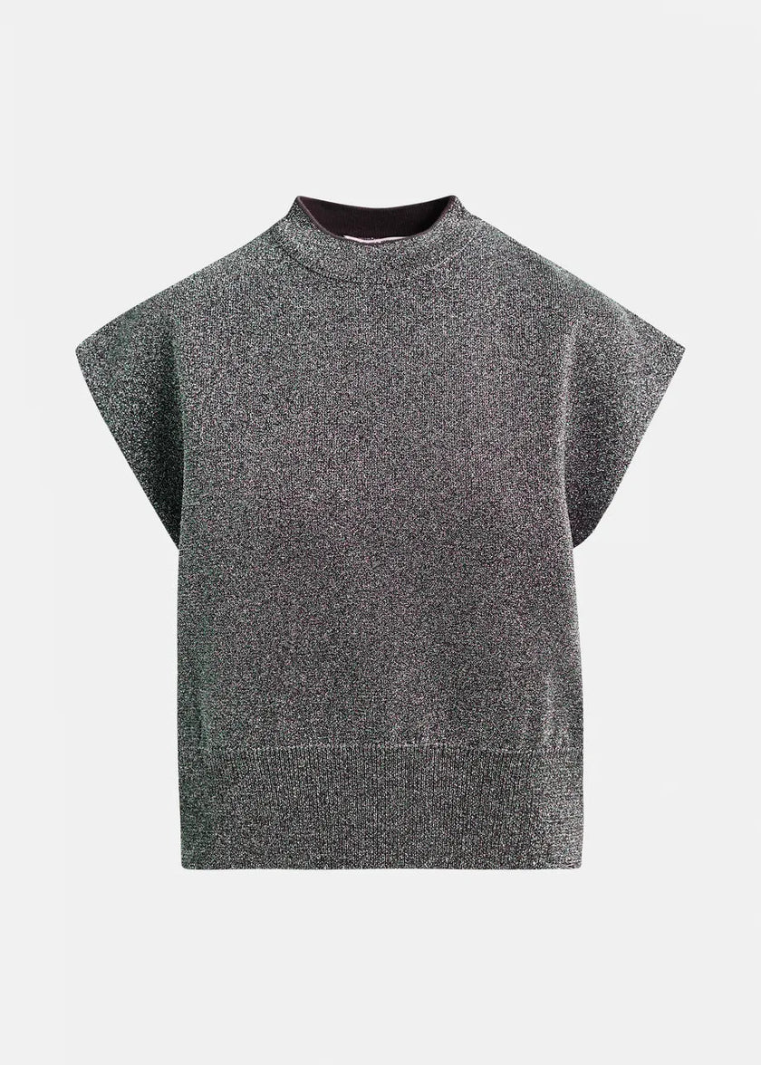 Essentiel Antwerp- Itdance Lurex Knitted Sweater - Edit by Elaine Turner