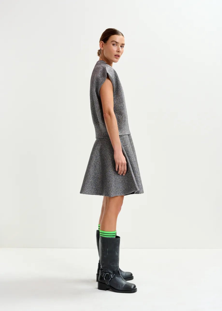 Essentiel Antwerp- Itdance Lurex Knitted Sweater - Edit by Elaine Turner