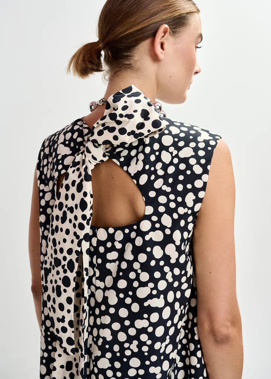 Essentiel Antwerp- Jonkel Sleeveless Bow Dress - Edit by Elaine Turner