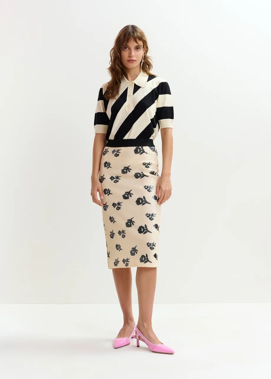 Essentiel Antwerp- Jorinda Sequin Skirt - Edit by Elaine Turner