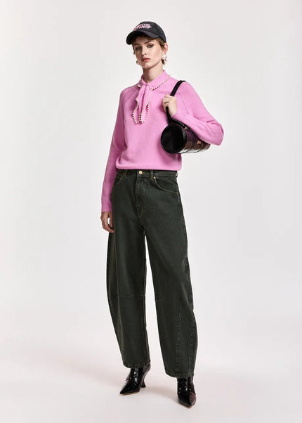 Essentiel Antwerp - Kasa Pullover with Beads - Millenial Pink - Edit by Elaine Turner