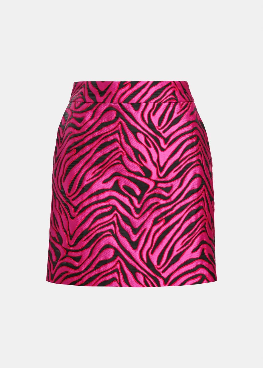 Essentiel Antwerp- Kinley Mini Skirt - Fuchsia Voltage - Edit by Elaine Turner