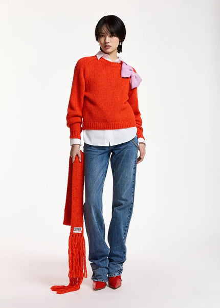 Essentiel Antwerp- Kollier Pullover with Bow - Loose Juice - Edit by Elaine Turner