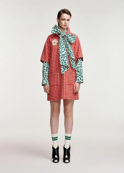 Essentiel Antwerp- Kooky Polo Mini Dress - Firestarter - Edit by Elaine Turner