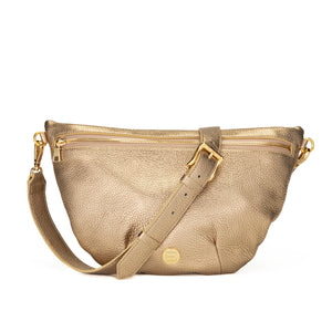 Fannie Belt Bag/Cross Body- Oro Pebble Leather