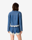 Garance Chambray Cropped Shirt Light Wash - Edit by Elaine Turner