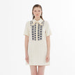 Gizia- Ecru Shift Dress - Edit by Elaine Turner