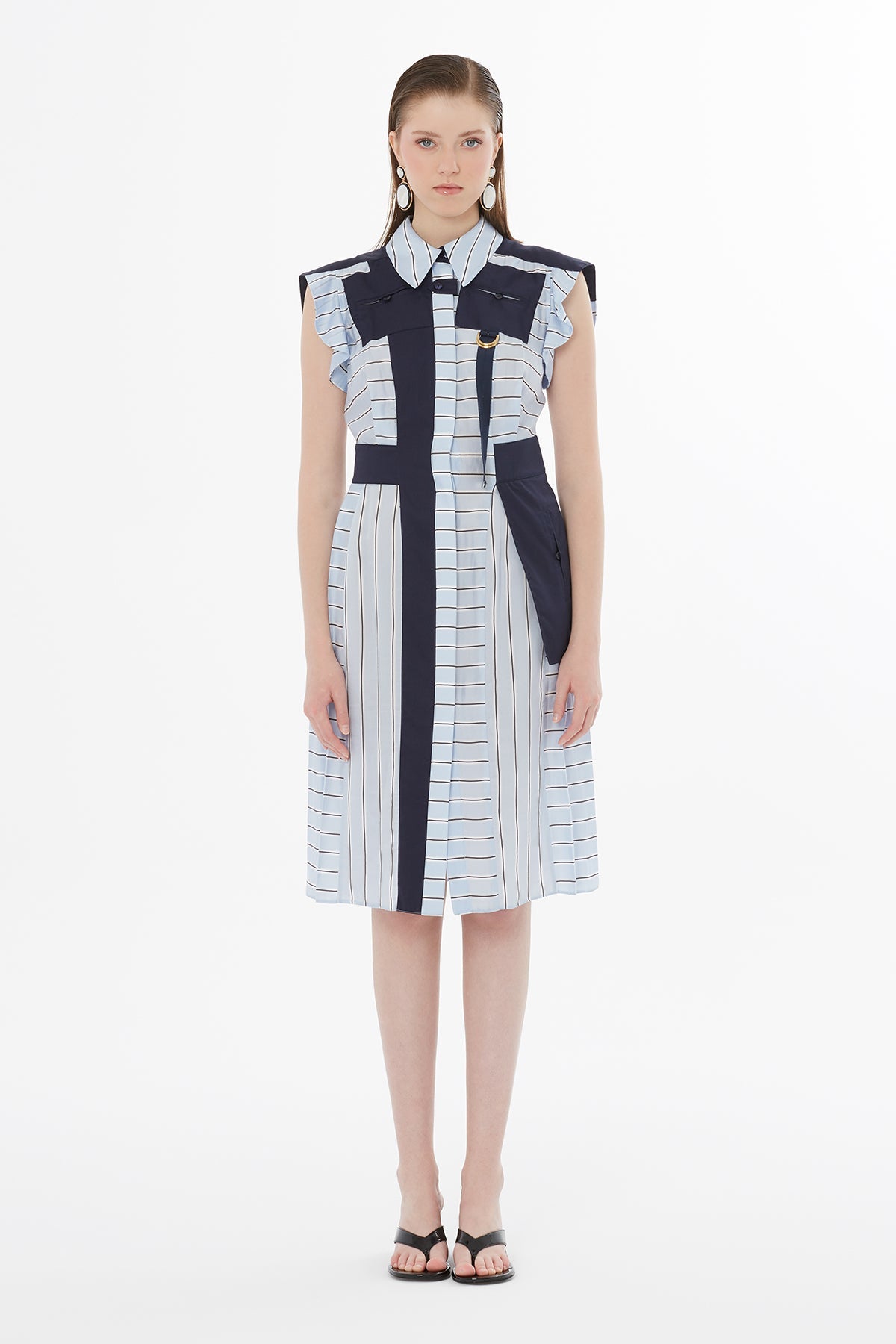 Gizia- Mixed Media Tailored Dress - Edit by Elaine Turner