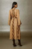 Gizia- Snake Print Midi Dress - Original - Edit by Elaine Turner