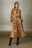 Gizia- Snake Print Midi Dress - Original - Edit by Elaine Turner