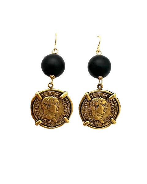 Harper Hart- Caroline Black Onyx Earrings - Edit by Elaine Turner