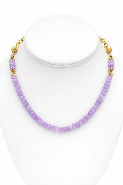 Harper Hart- Evie Necklace - Purple Jade - Edit by Elaine Turner