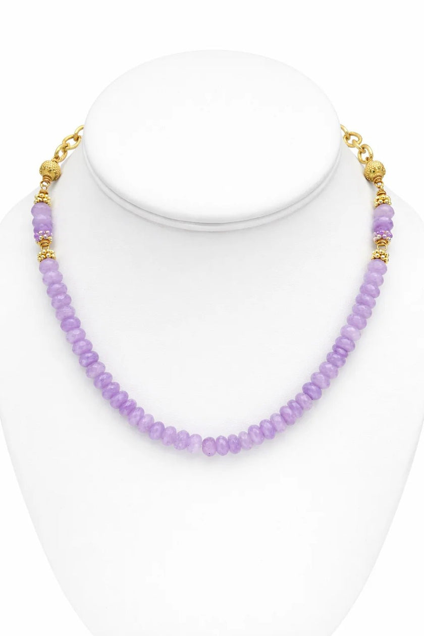 Harper Hart- Evie Necklace - Purple Jade - Edit by Elaine Turner