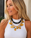 Harper Hart- Jet Necklace - Black African Sea Glass - Edit by Elaine Turner