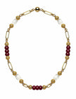 Harper Hart- Kyle Necklace - Maroon Jade with White Selenite - Edit by Elaine Turner