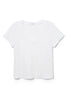 Hendrix Boxy V Neck Tee- White