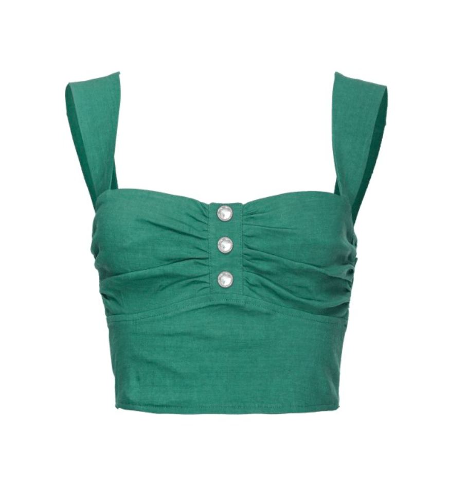 Hunter Green Voyager Top - Edit by Elaine Turner