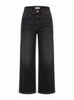 Icon Denim- Angie Crop Jeans - Noir - Edit by Elaine Turner
