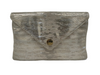 Bella Clutch- Metallic Champagne Lizard
