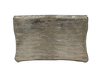 Bella Clutch- Metallic Champagne Lizard