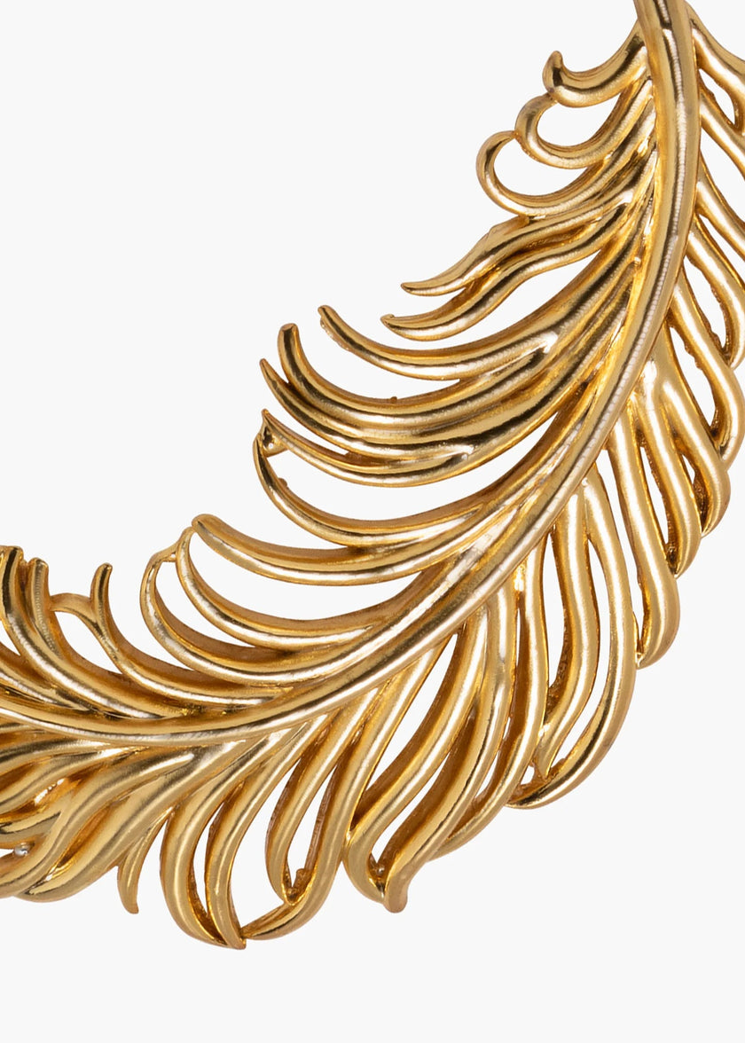 Jennifer Behr- Plumaria Brooch - Gold - Edit by Elaine Turner