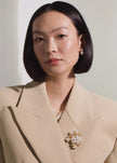 Jennifer Behr- Verona Brooch - Pearl Gold - Edit by Elaine Turner