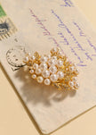 Jennifer Behr- Verona Brooch - Pearl Gold - Edit by Elaine Turner