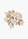 Jennifer Behr- Verona Brooch - Pearl Gold - Edit by Elaine Turner