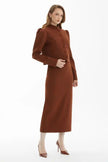 KIWE- Crystal Trim Cropped Jacket - Cognac - Edit by Elaine Turner