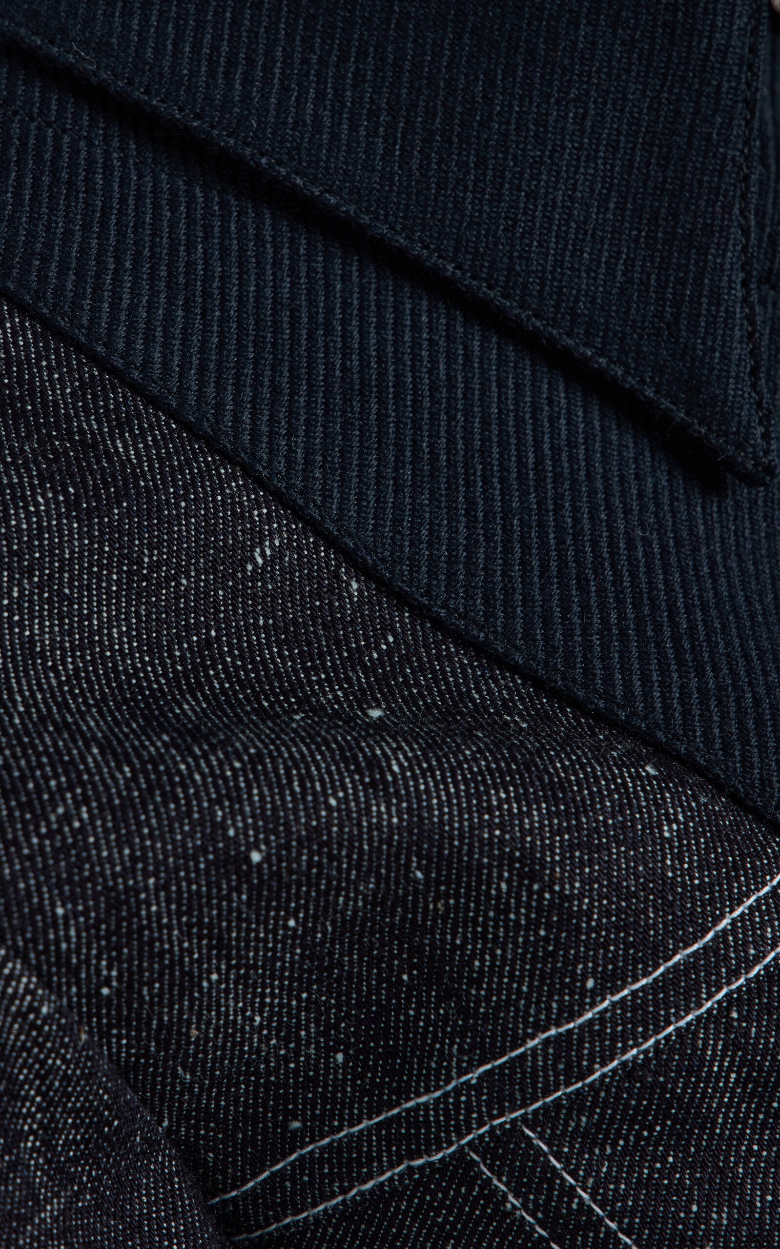 Seamed Bib Denim Jean Jacket