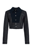 Seamed Bib Denim Jean Jacket